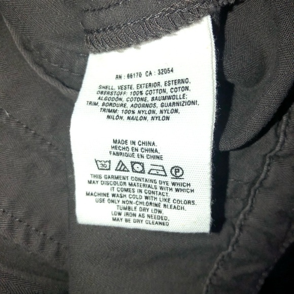 Anthropologie HEI HEI Cotton Utility Hoodie Jacket Crochet Detail Small NWOT - Picture 9 of 9